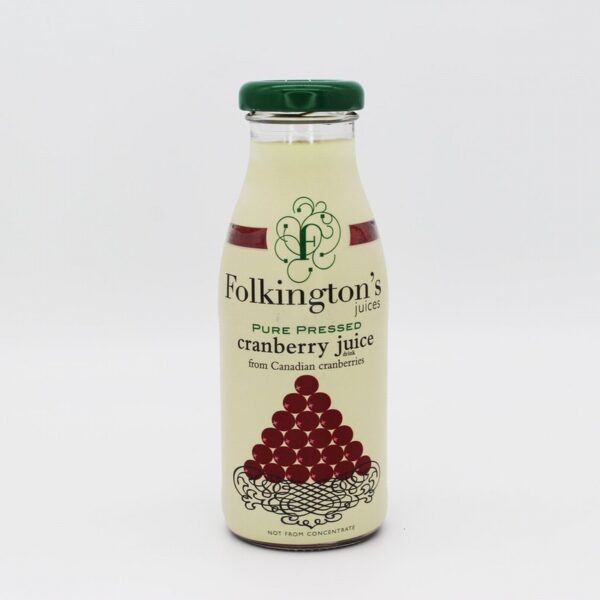 Folkingtons Cranberry Juice Drink (250ml) - Organic to your door