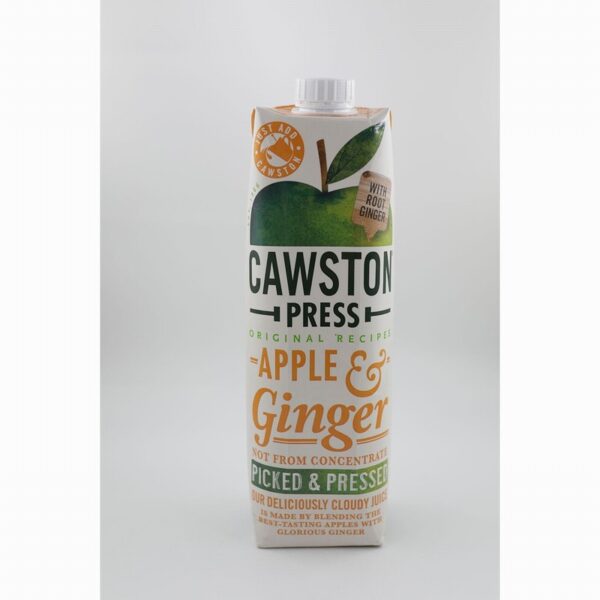 Cawston Press Pure Apple & Ginger Juice (1L) - Organic to your door