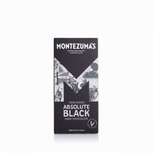 Montezuma’s 100% Absolute Black Chocolate (100g) - Organic to your door