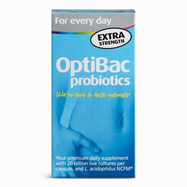 OptiBac Probiotics For Every Day – Extra Strength (90s) - Organic to your door