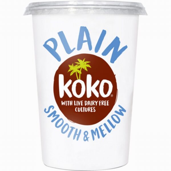 Koko Dairy Free Plain Yoghurt (500ml) - Organic to your door