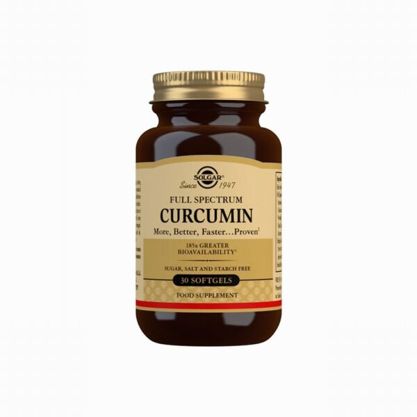 SolgarFull Spectrum Curcumin 185x (30s) - Organic to your door