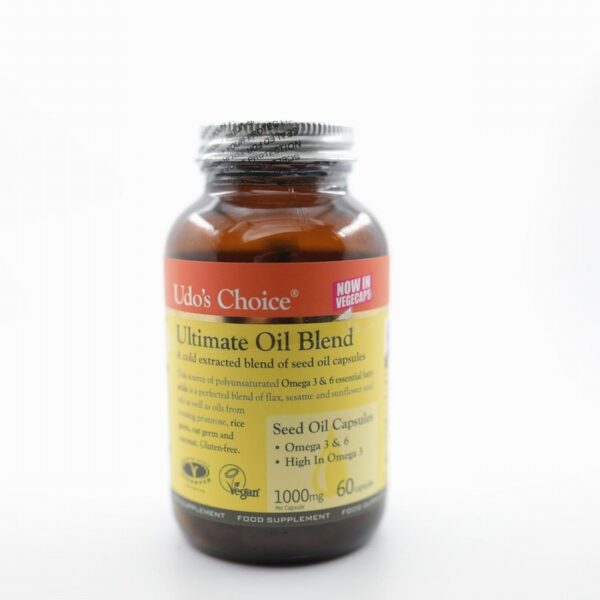 Udo's Choice Organic Omega 3-6-9 Oil Blend Capsules 1000mg (60s)