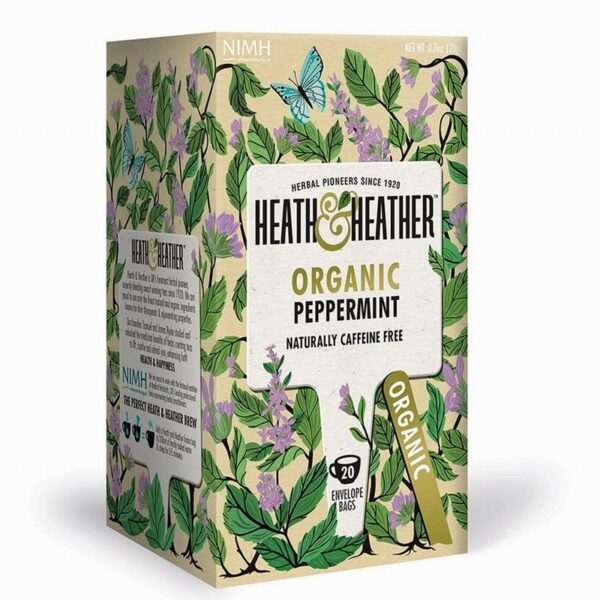 Heath & Heather Organic Tea – Peppermint (20s) - Organic to your door