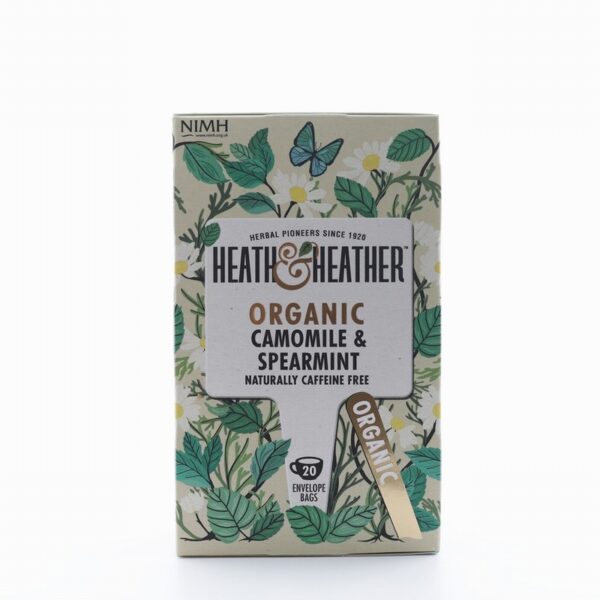 Heath & Heather Organic Tea – Chamomile & Spearmint (20s) - Organic to your door