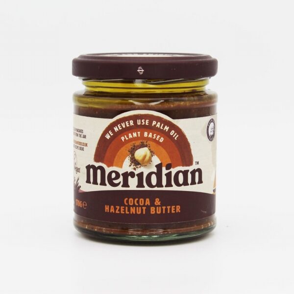 Meridian Cocoa Hazelnut Butter (170g) - Organic to your door