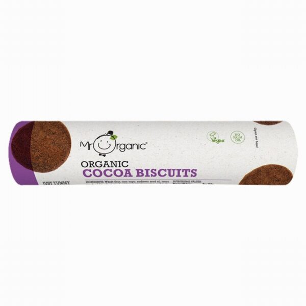 Mr Organic Cocoa Biscuits (250g) - Organic to your door