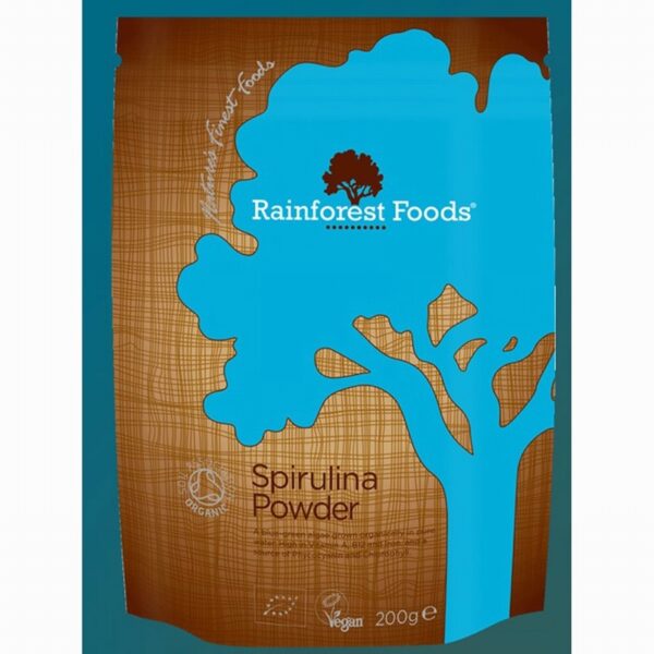 Rainforest Foods Organic Spirulina Powder (200g) - Organic to your door