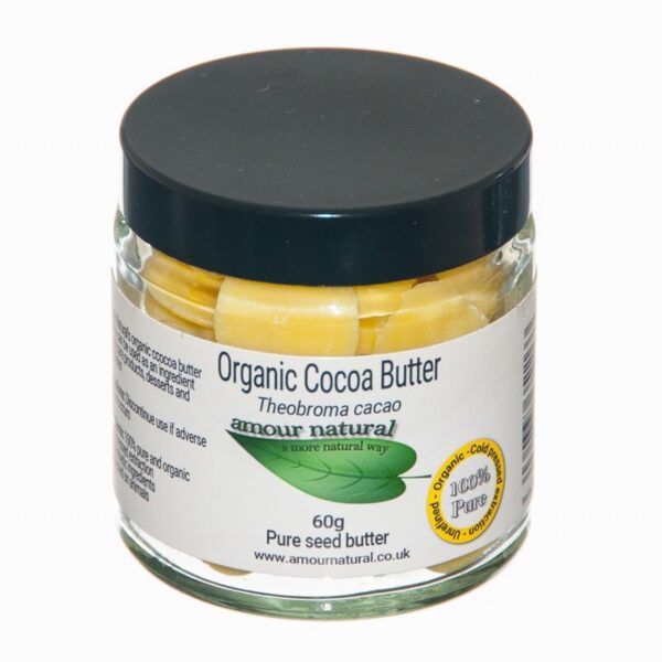 Amour Natural Organic Cocoa Butter Buttons (60g) - Organic to your door