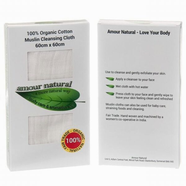 Amour Natural Organic Muslin Cloth (60cmx60cm)