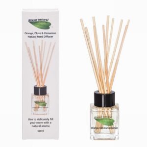 Reed Diffuser – Orange, Cinnamon & Clove (50ml) - Organic to your door