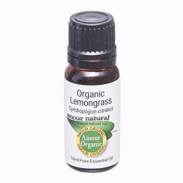 Amour Natural Organic Essential Oil – Lemongrass (10ml) - Organic to your door