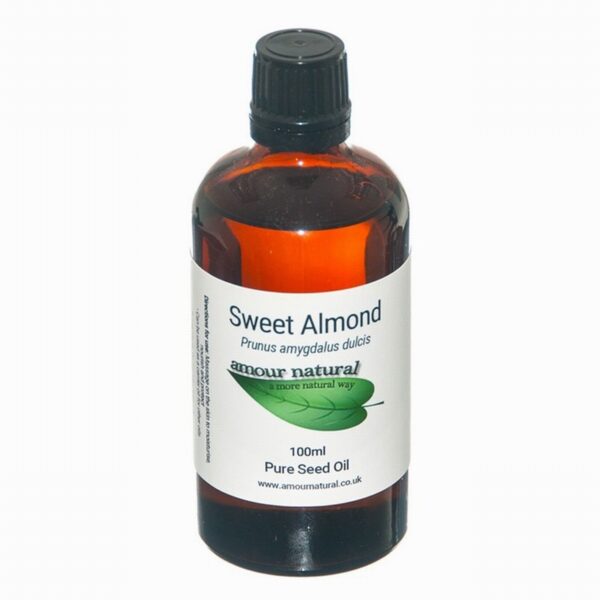 Amour Natural Organic Base Oil – Sweet Almond (100ml) - Organic to your door