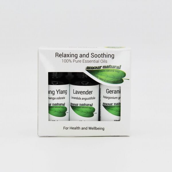 Amour Natural Relaxing & Soothing Essential Oil Set (3x10ml)