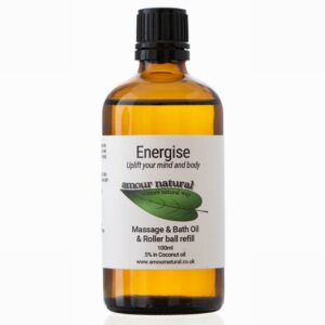 Amour Natural Essential Oil Blend – Energise 5% Dilution (100ml) - Organic to your door