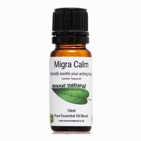 Amour Natural Essential Oil Blend – Migra Calm (10ml) - Organic to your door