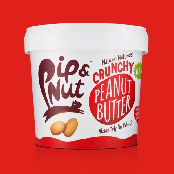 Pip & Nut Peanut Butter – Crunchy (1kg) - Organic to your door