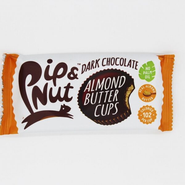 Pip & Nut Dark Chocolate Almond Butter Cup (34g) - Organic to your door