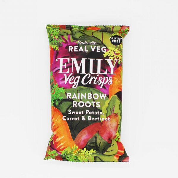 Emily Veg Crisps – Rainbow Roots (80g) - Organic to your door