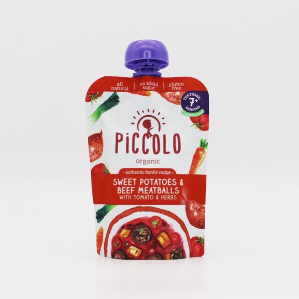 Piccolo Organic Sweet Potato & Beef Meatballs (130g) - Organic to your door