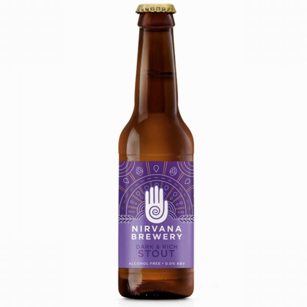 Nirvana Alcohol Free Dark Stout (330ml) - Organic to your door