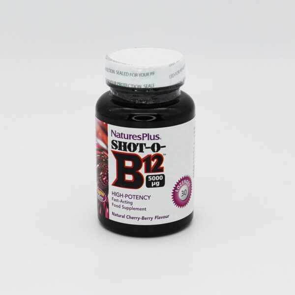 Natures Plus Shot-O- B12 Lozenges (30s) - Organic to your door