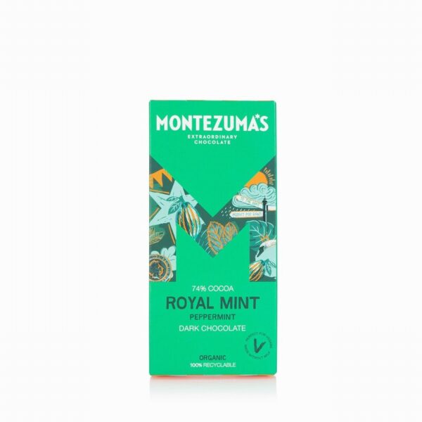 Montezuma Organic Dark Chocolate -  Royal Mint (90g)