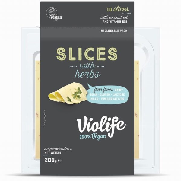 Violife Vegan Cheese Slices - Herbs (200g)