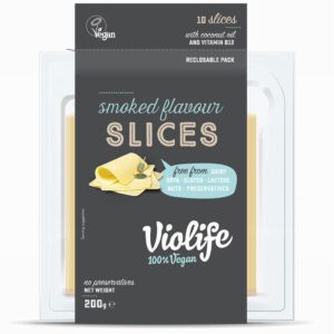 Violife Vegan Cheese Slices – Smoked (200g) - Organic to your door