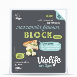 Violife Vegan Cheese Block – Mozzarella (200g) - Organic to your door