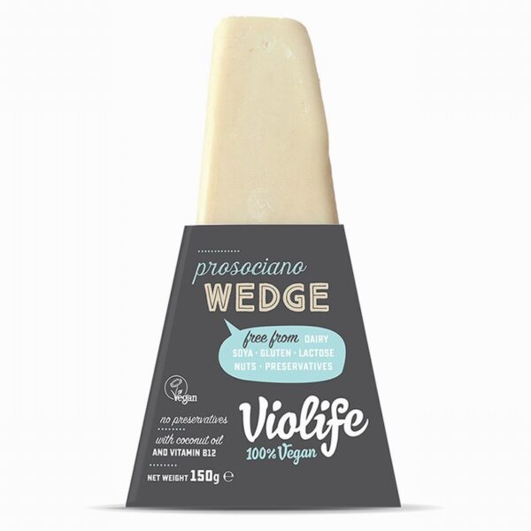 Violife Vegan Cheese Wedge – Prosociano (150g) - Organic to your door