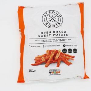 Strong Roots Oven Baked Sweet Potato Fries (500g) - Organic to your door