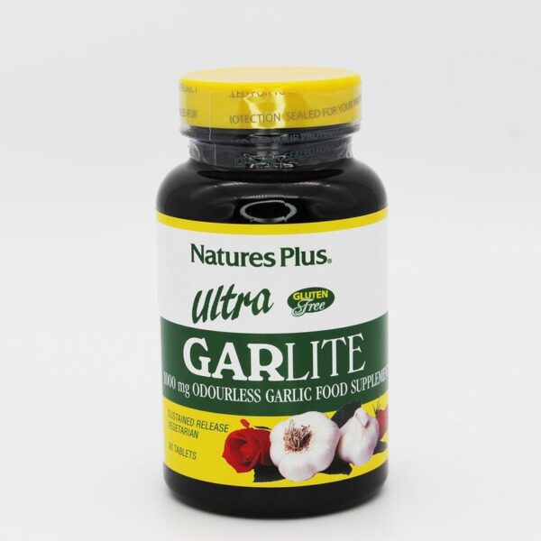 Natures Plus Ultra Garlite 1000mg (90s) - Organic to your door