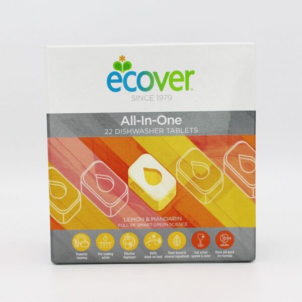 Ecover All In One Dishwasher Tablets (22s) - Organic to your door