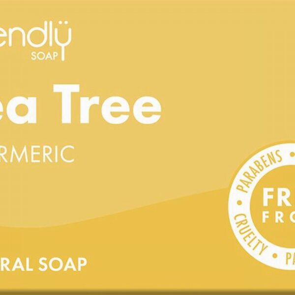 Friendly Soap Company Tea Tree & Turmeric Soap Bar (95g) - Organic to your door