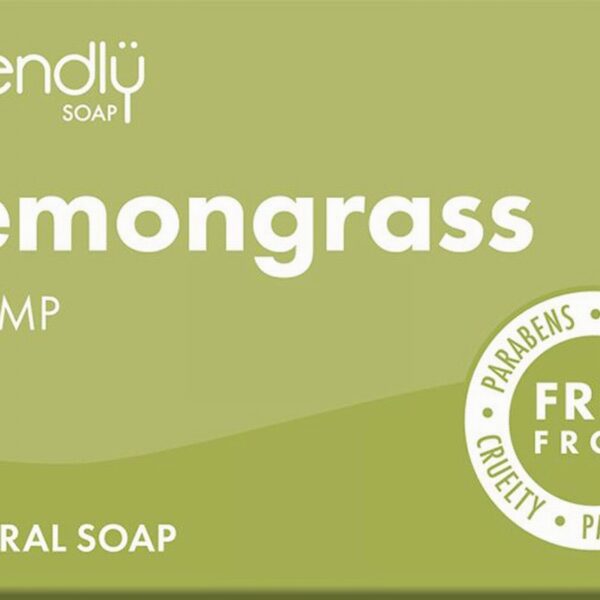 Friendly Soap Company Lemongrass & Hemp Soap Bar (95g) - Organic to your door