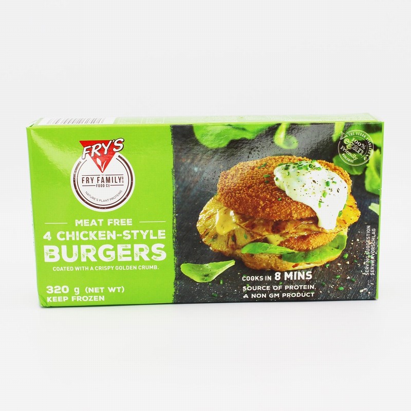 Fry’s Meat Free Chicken Style Burgers (320g) - Organic to your door