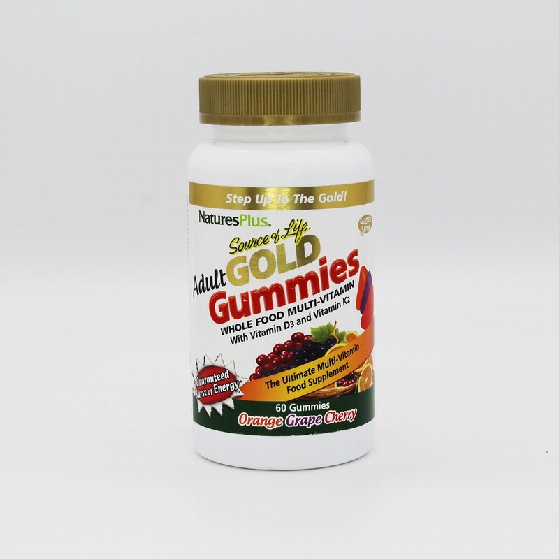 Natures Plus Source of Life Gold Adult Multivit Gummies (60s) - Organic to your door