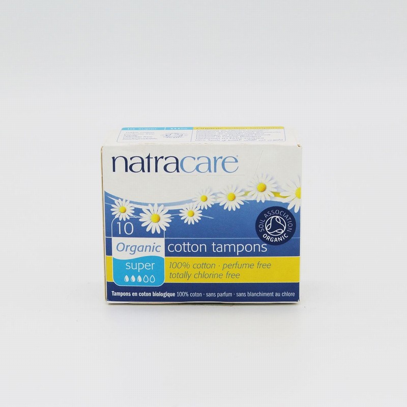 Natracare Organic Cotton Tampons – Super (10s) - Organic to your door