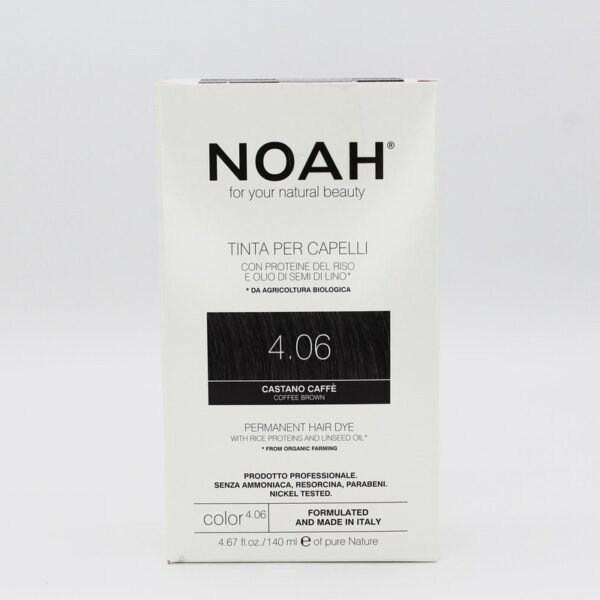 Noah Hair Colour – Coffee Brown 4.06 (140ml) - Organic to your door