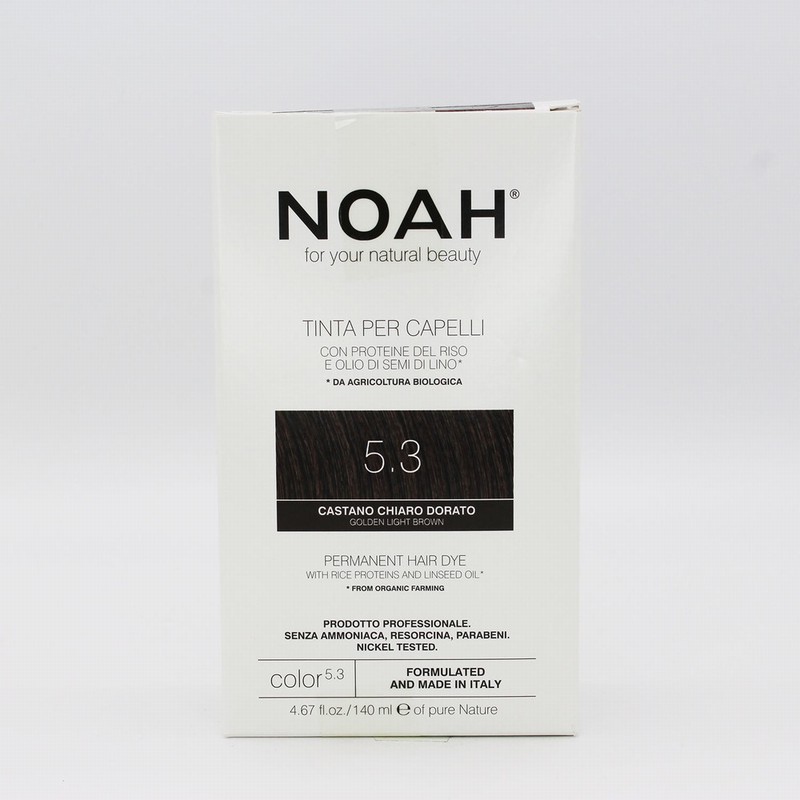 Noah Hair Colour – Golden Light Brown 5.3 (140ml) - Organic to your door