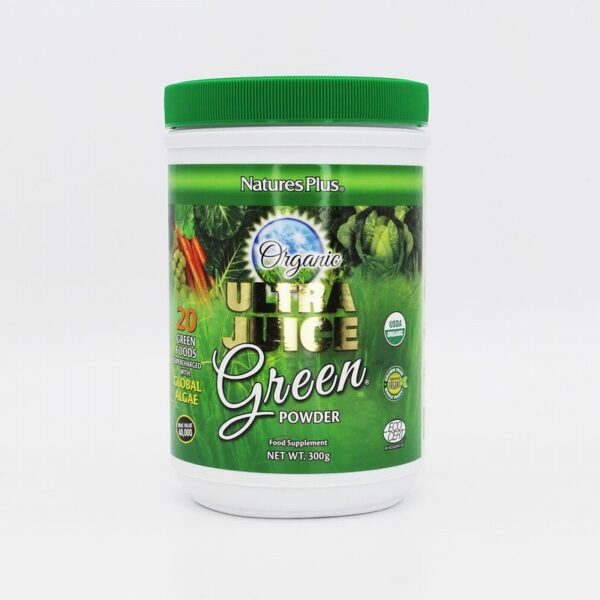 Natures Plus Organic Ultra Green Juice Powder (300g) - Organic to your door