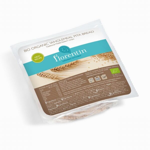 Florentin Organic Wholemeal Pitta (4s) - Organic to your door