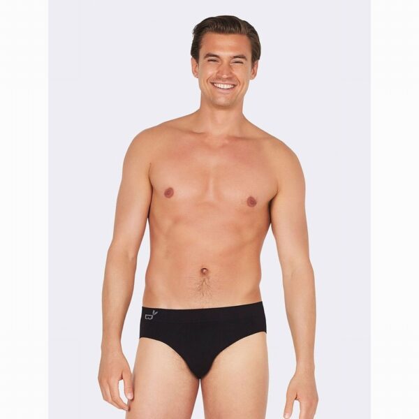 Boody Bamboo Clothing – Men’s Briefs – Black (Small) - Organic to your door