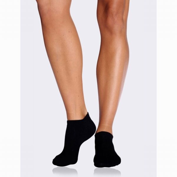 Boody Bamboo Clothing – Womens Sneaker Socks – Black (3-9) - Organic to your door