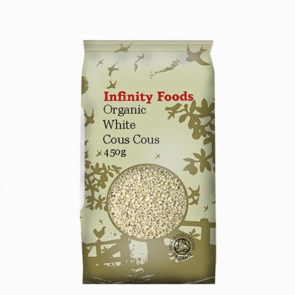 Infinity Organic White Cous Cous (450g) - Organic to your door