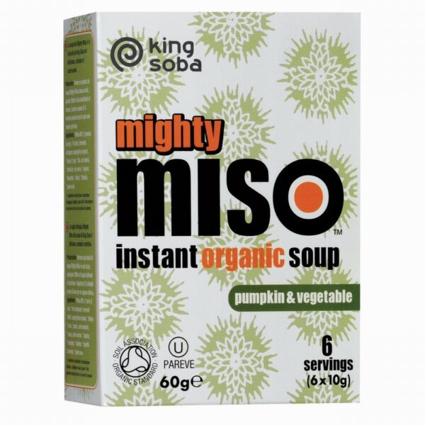 King Soba Organic Miso Soup – Pumpkin (6x10g) - Organic to your door