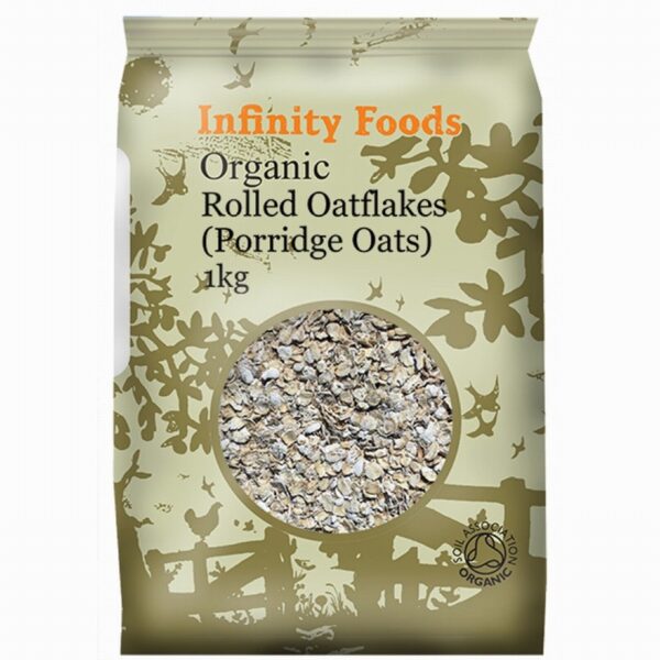 Infinity Organic Rolled Oats (1kg) - Organic to your door