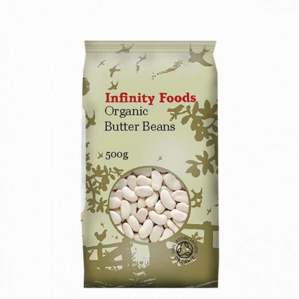 Infinity Organic Butter Beans (500g) - Organic to your door