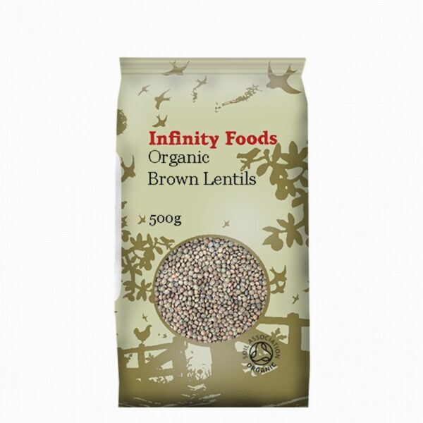 Infinity Organic Brown Lentils (500g) - Organic to your door